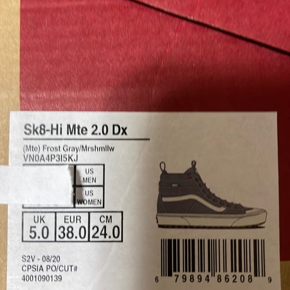 VANS SK8-Hi Mte 2.0 Dx Frost Grey/Marshmallow WMNS - Picture 14 of 16